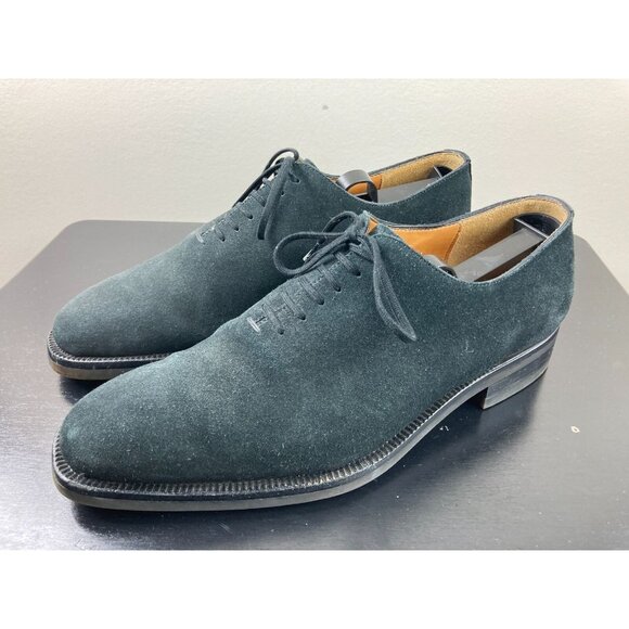 Canali Black Suede Oxfords 7